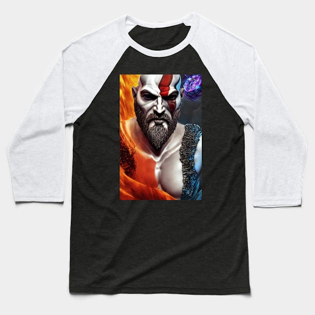 KRATOS SURREAL Baseball T-Shirt by EBAN